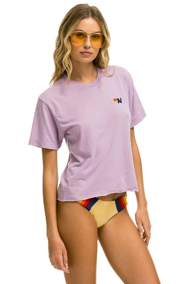 Women BASIC BOYFRIEND TEE 8211 MAUVE Aviator Nation UnisexTees Women BASIC BOYFRIEND TEE 8211 MAUVE Aviator Nation UnisexTees