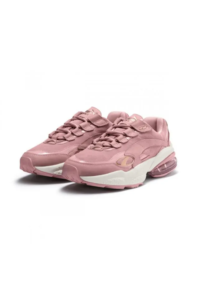 Women Basket Puma Cell Venom Patent Rose Et Beige Brentiny Paris Sneakers