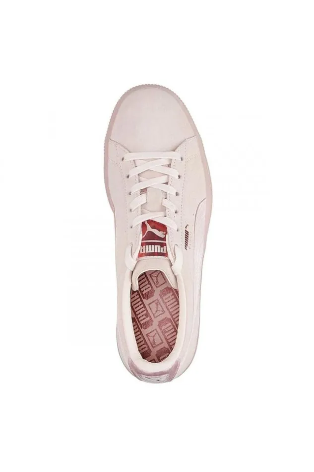 Women Baskets Puma Sude Classic Satin RoseGold Brentiny Paris Sneakers
