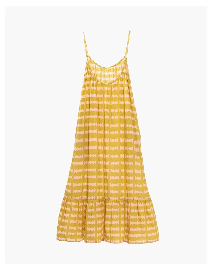 Women BEL KAZAN Hazel Dress Green Multi Madewell Dresses