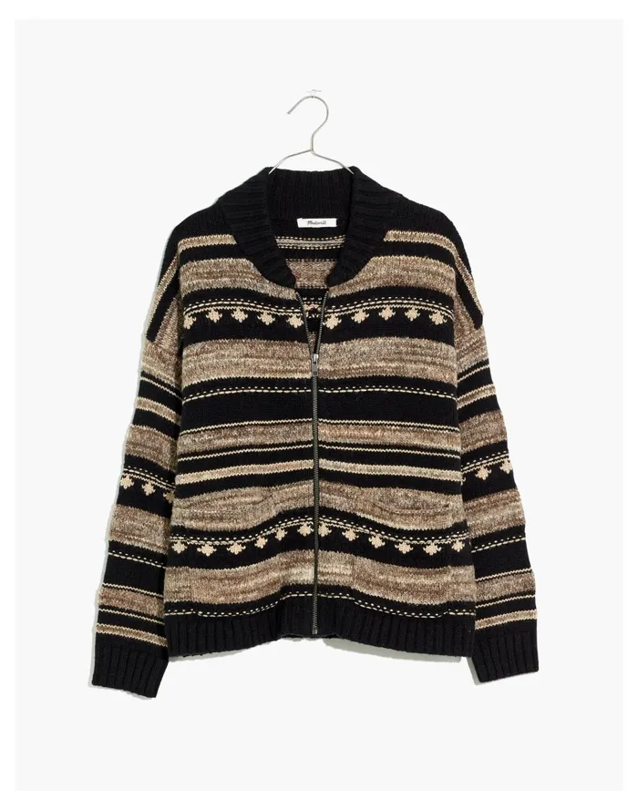 Women Benshire Bomber Sweater Jacket True Black Madewell Jackets Women Benshire Bomber Sweater Jacket True Black Madewell Jackets