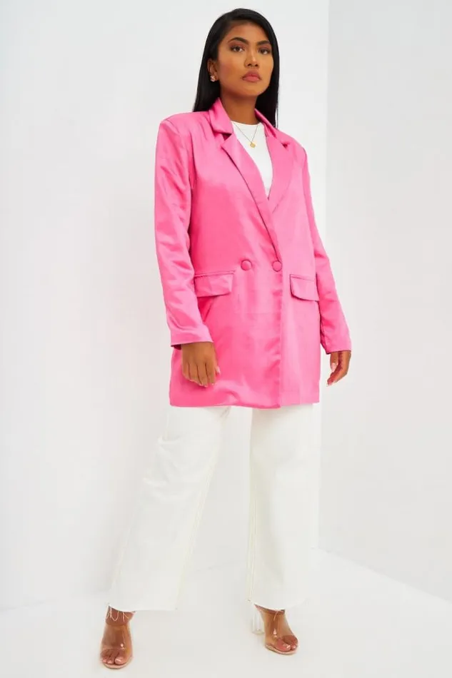 Women Blaze Pink Brentiny Paris Jackets