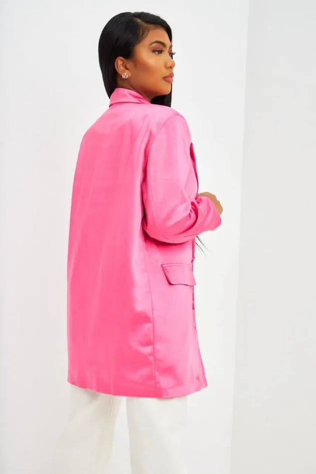 Women Blaze Pink Brentiny Paris Jackets