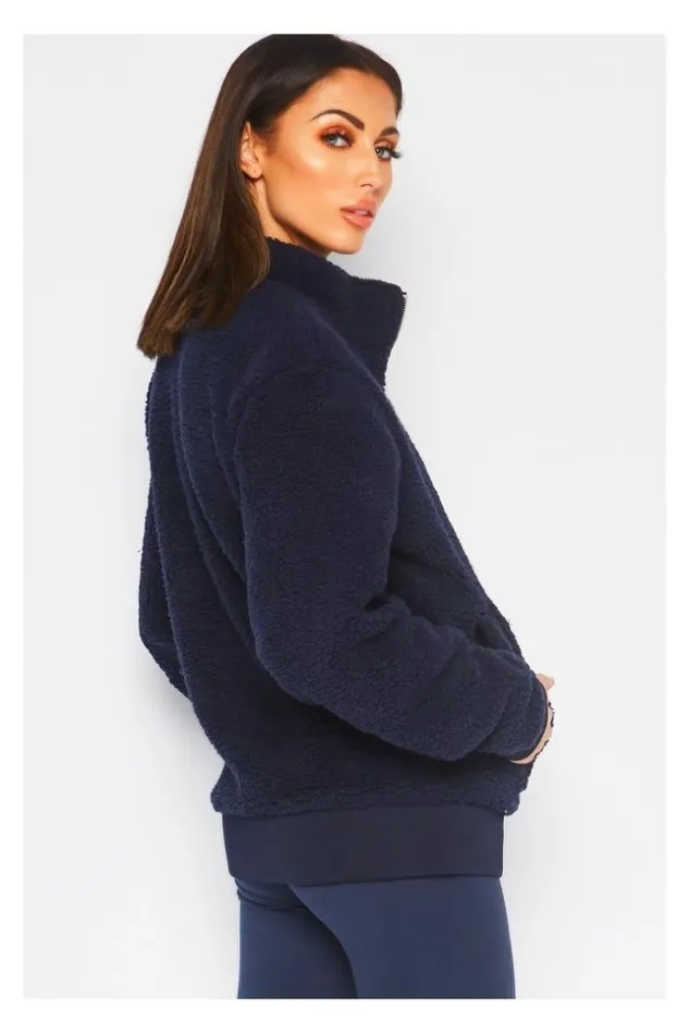 Women Blue Pilou Jacket For Women Blue Brentiny Paris Jackets Women Blue Pilou Jacket For Women Blue Brentiny Paris Jackets