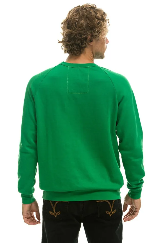 Women BOLT CREW SWEATSHIRT 8211 KELLY GREEN WHITE Aviator Nation UnisexCrewSweatshirt Women BOLT CREW SWEATSHIRT 8211 KELLY GREEN WHITE Aviator Nation UnisexCrewSweatshirt