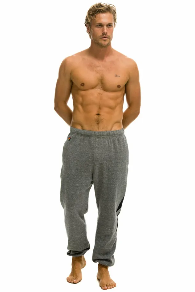 Women BOLT STITCH SWEATPANTS 8211 HEATHER GREY BLACK Aviator Nation BoltCollection Women BOLT STITCH SWEATPANTS 8211 HEATHER GREY BLACK Aviator Nation BoltCollection