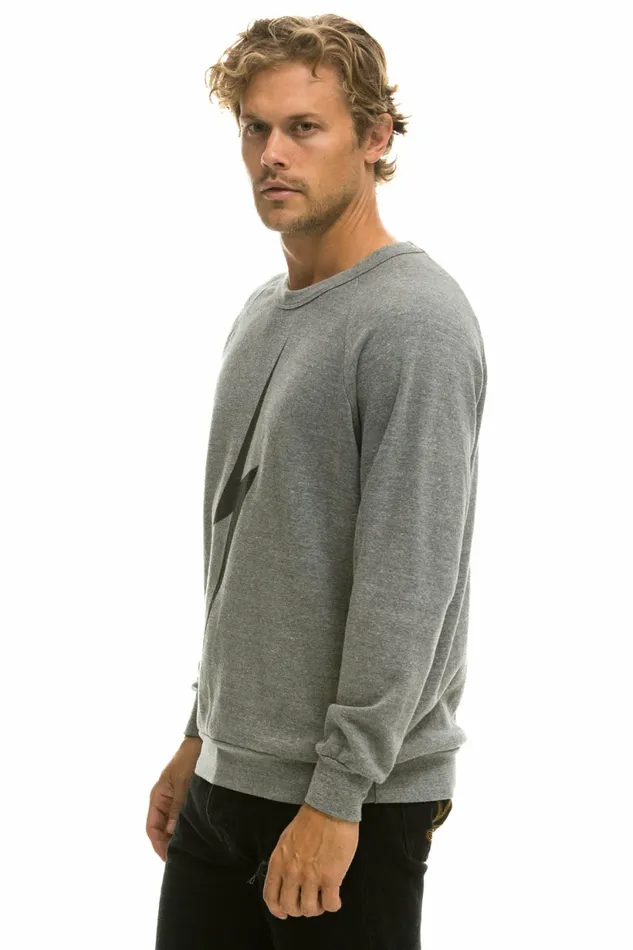 Women BOLT SWEATSHIRT 8211 HEATHER GREY Aviator Nation BoltCollection Women BOLT SWEATSHIRT 8211 HEATHER GREY Aviator Nation BoltCollection