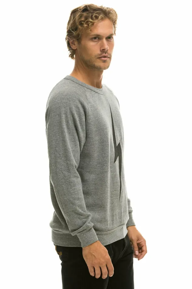 Women BOLT SWEATSHIRT 8211 HEATHER GREY Aviator Nation BoltCollection Women BOLT SWEATSHIRT 8211 HEATHER GREY Aviator Nation BoltCollection