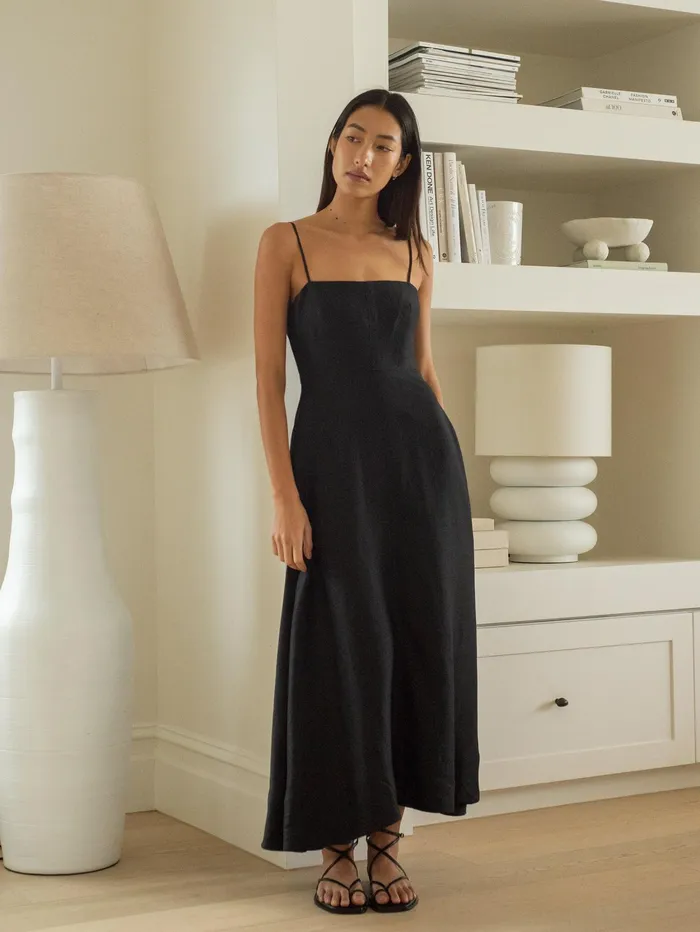 Women Bondi Born 8211 Bormio Flared Dress In Black The UNDONE Dresses