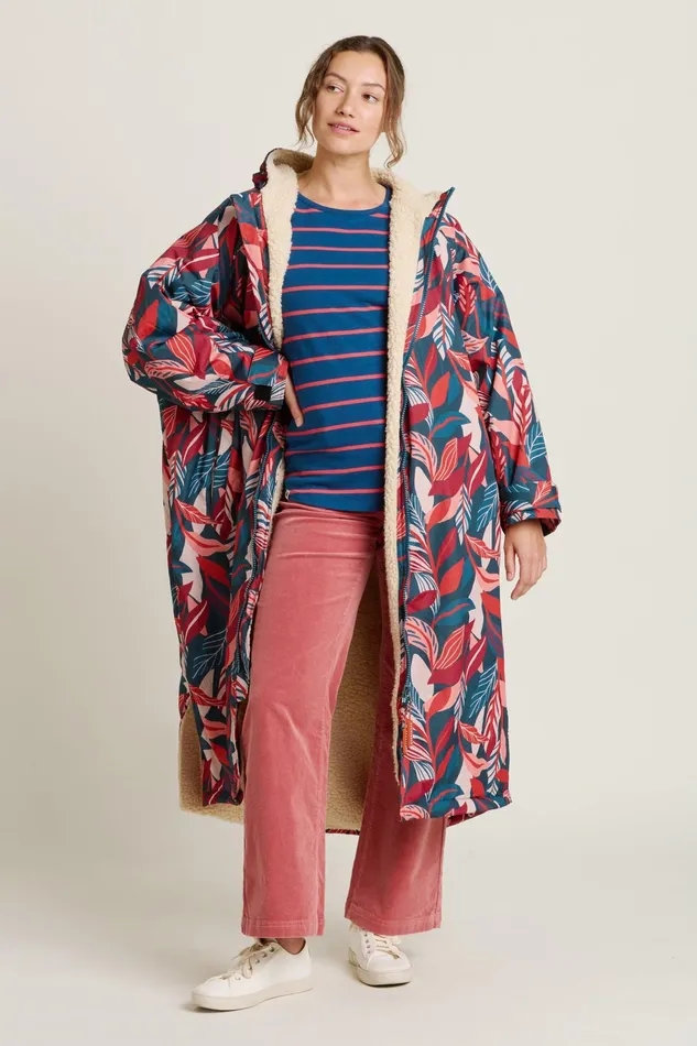 Women Brakeburn Coats And Jackets Green Evergreen Leaves Chinook Changing Robe