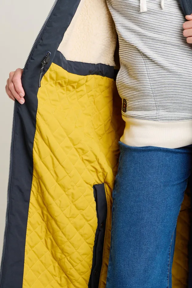 Women Brakeburn Coats And Jackets Navy Matravers Long Line Coat