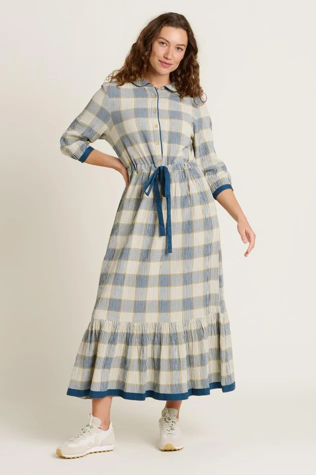 Women Brakeburn Dresses Blue Highcliffe Shirt Dress