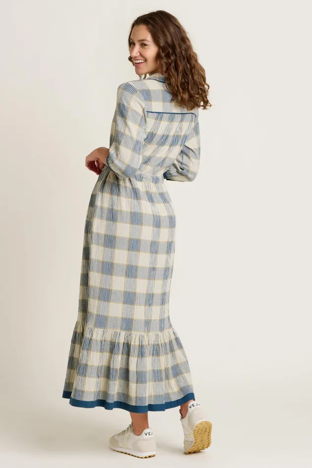 Women Brakeburn Dresses Blue Highcliffe Shirt Dress