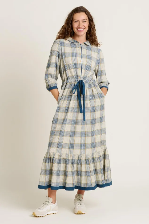 Women Brakeburn Dresses Blue Highcliffe Shirt Dress