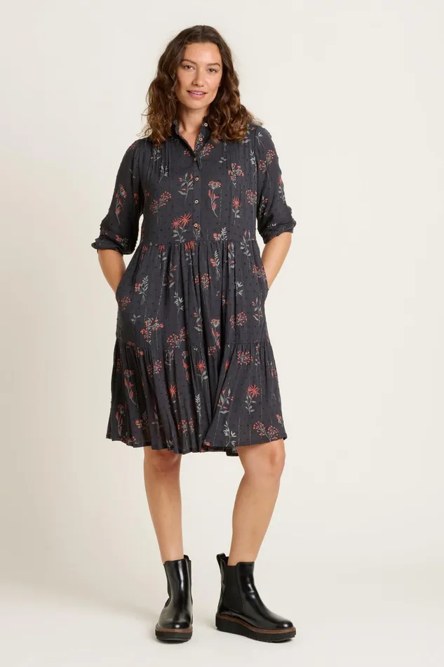 Women Brakeburn Dresses Charcoal Bella Dress