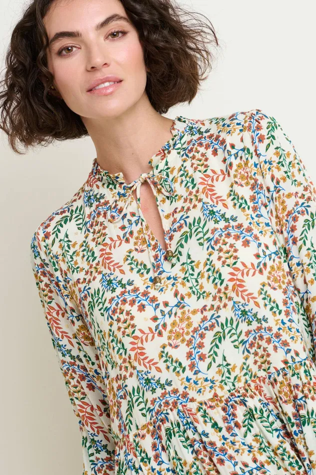 Women Brakeburn Dresses Cream Floral Paisley Midi Dress