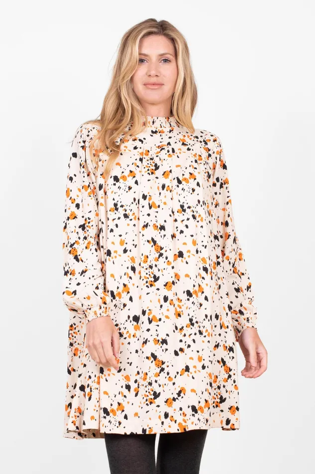 Women Brakeburn Dresses Multicolour Abstract Pleat Dress