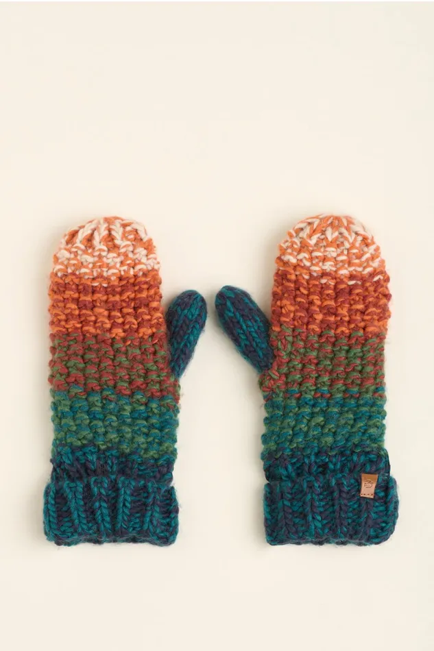Women Brakeburn Hats Gloves and Scarves Orange Space Dye Mitten