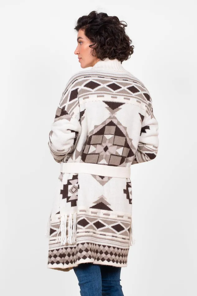 Women Brakeburn Knitwear Blanket Belted Knitted Cardigan