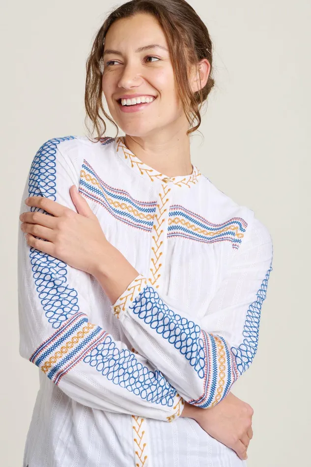 Women Brakeburn Tops TShirts And Vests Cream Cove Blouse