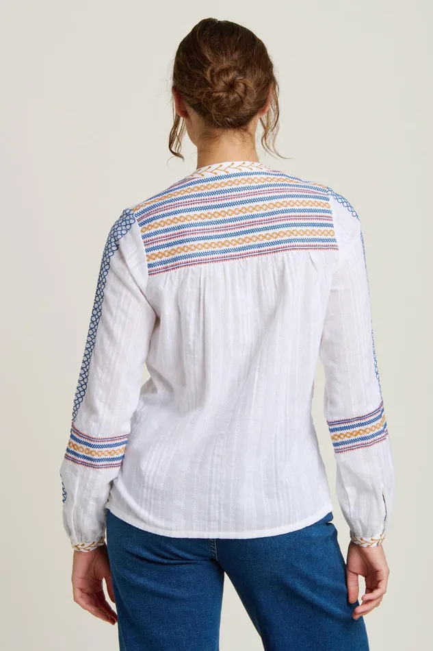 Women Brakeburn Tops TShirts And Vests Cream Cove Blouse