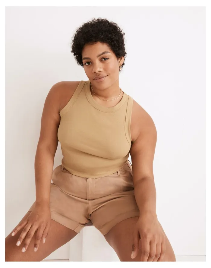 Women Brightside Crop Tank Olive Surplus Madewell Tees Women Brightside Crop Tank Olive Surplus Madewell Tees