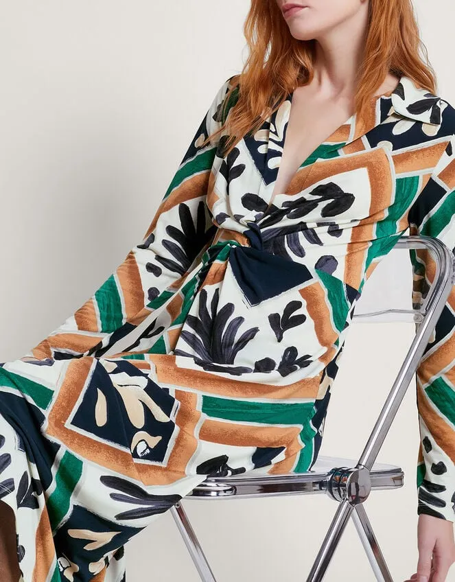 Women Cadenza Print Jersey Dress Black Monsoon Dresses