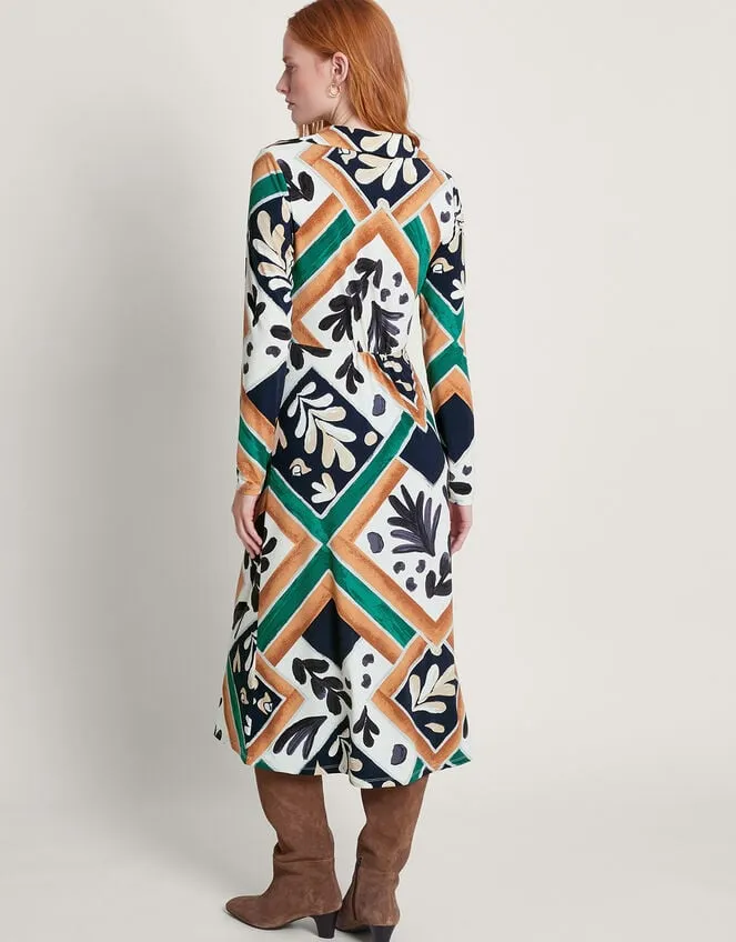 Women Cadenza Print Jersey Dress Black Monsoon Dresses