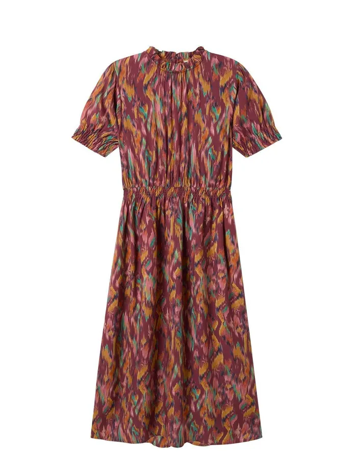 Women Cappagh 8211 Ikat Print Burgundy TWOTHIRDS Dresses