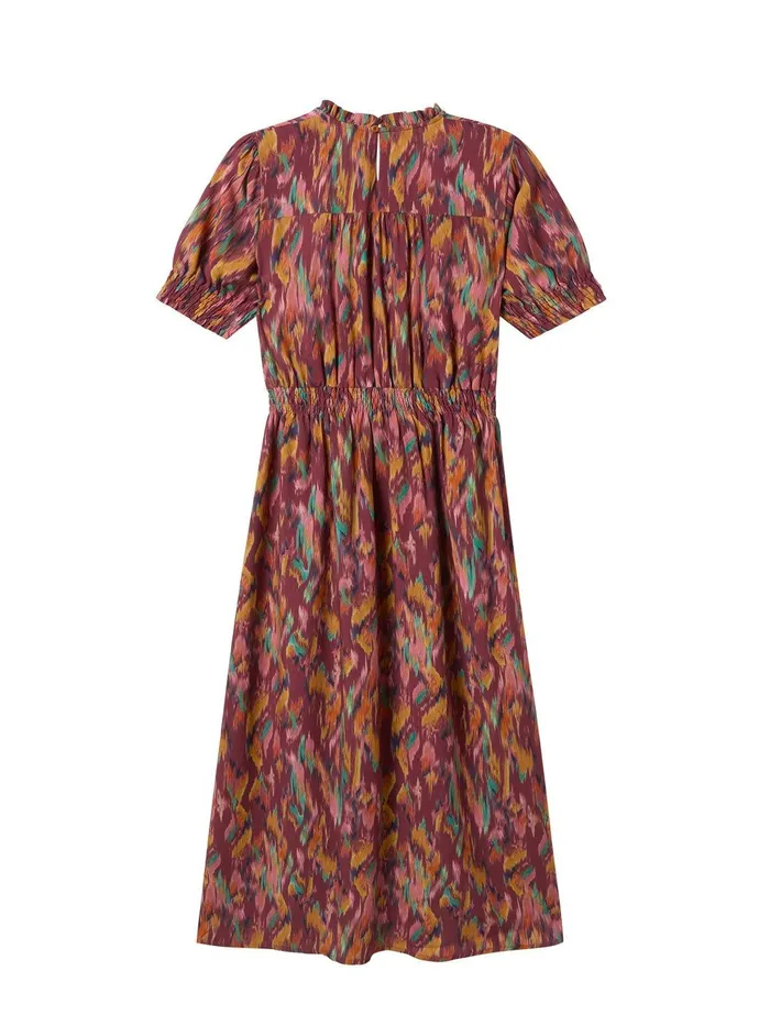 Women Cappagh 8211 Ikat Print Burgundy TWOTHIRDS Dresses