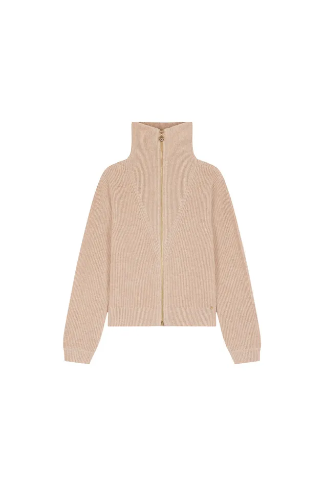 Women Cardigan Artichou Latte Gilet Laine Mrinos Beige Des Petits Hauts Jumpers and Cardigans