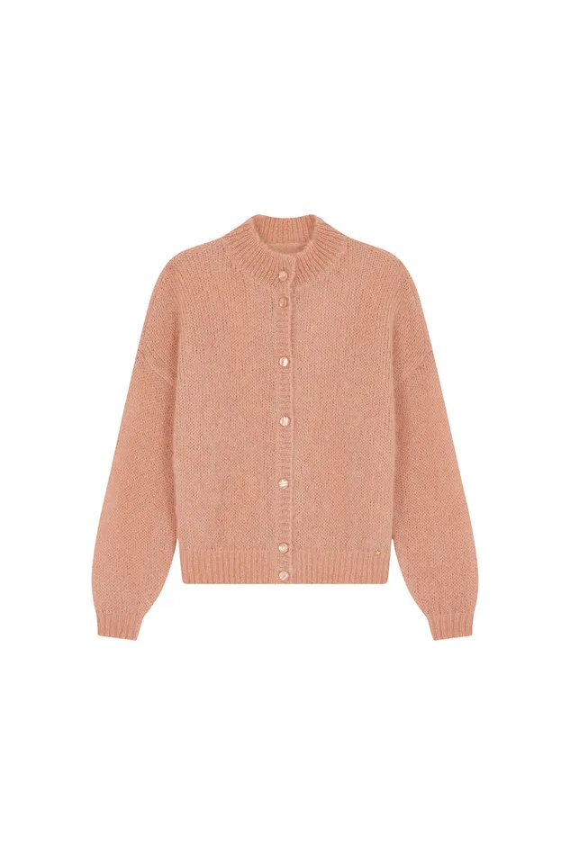 Women Cardigan Chidonie Naturel Gilet Mohair Beige Des Petits Hauts Jumpers and Cardigans
