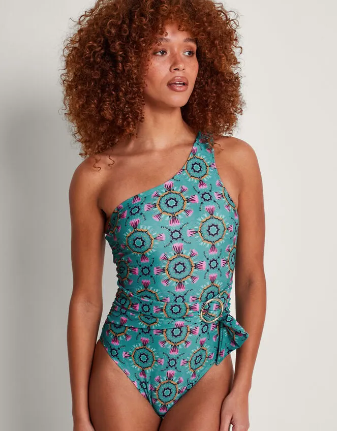 Women Carla Belted Swimsuit Teal Monsoon Beachwear and Swimwear