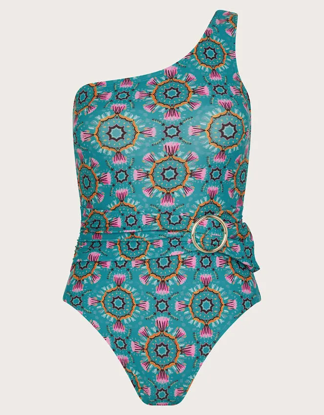 Women Carla Belted Swimsuit Teal Monsoon Beachwear and Swimwear