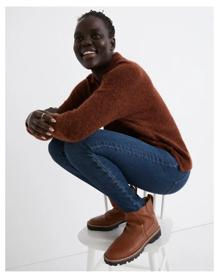 Women Carrabelle Polo Cardigan Sweater Heather Mahogany Madewell Sweaters Women Carrabelle Polo Cardigan Sweater Heather Mahogany Madewell Sweaters