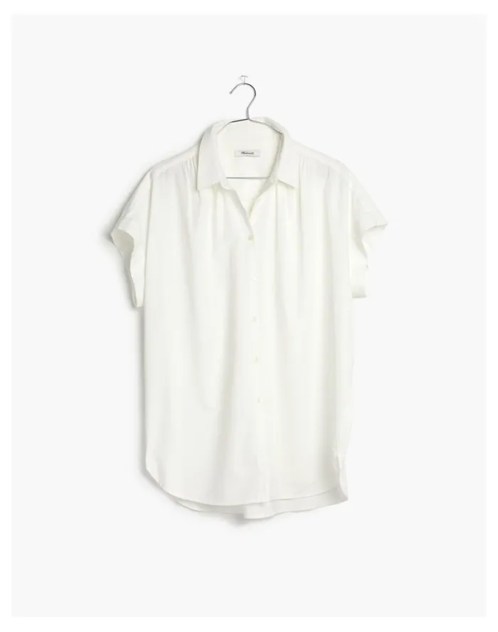 Women Central Shirt In Pure White Pure White Madewell Tops and Shirts Women Central Shirt In Pure White Pure White Madewell Tops and Shirts