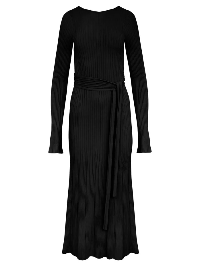 Women Clea 8211 Emerson Rib Dress In Black The UNDONE Dresses
