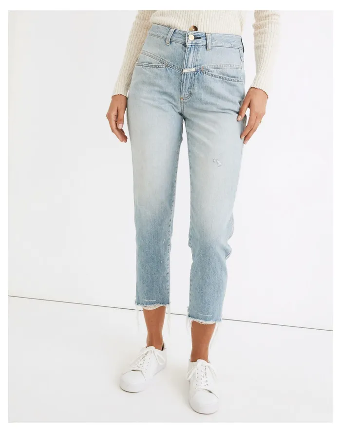 Women Closed Patchwork X Lent Relaxed Jeans Mid Blue Madewell Jeans Women Closed Patchwork X Lent Relaxed Jeans Mid Blue Madewell Jeans