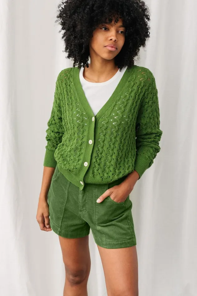 Women Cockatoo 8211 Grass Green TWOTHIRDS Shorts