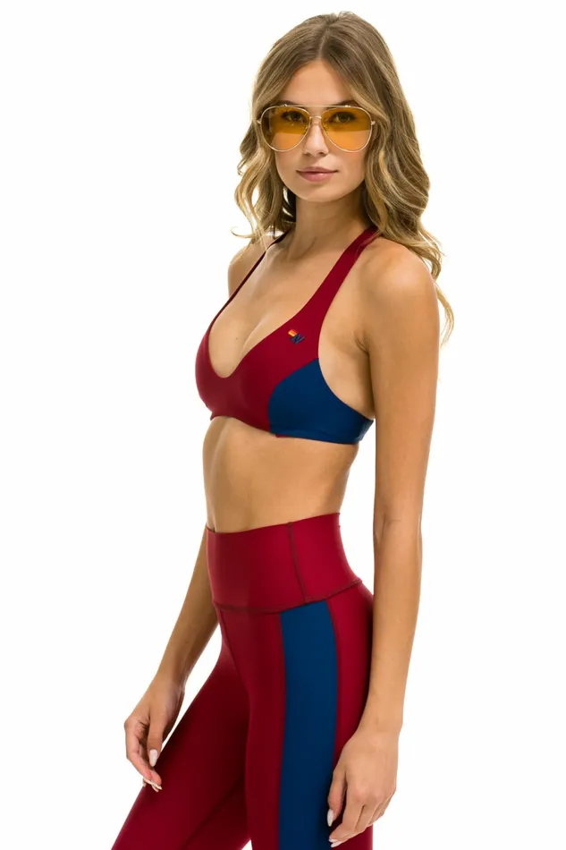 Women COLOR BLOCK BRALETTE SPORTS BRA 8211 BLAZE Aviator Nation SportsBras Women COLOR BLOCK BRALETTE SPORTS BRA 8211 BLAZE Aviator Nation SportsBras