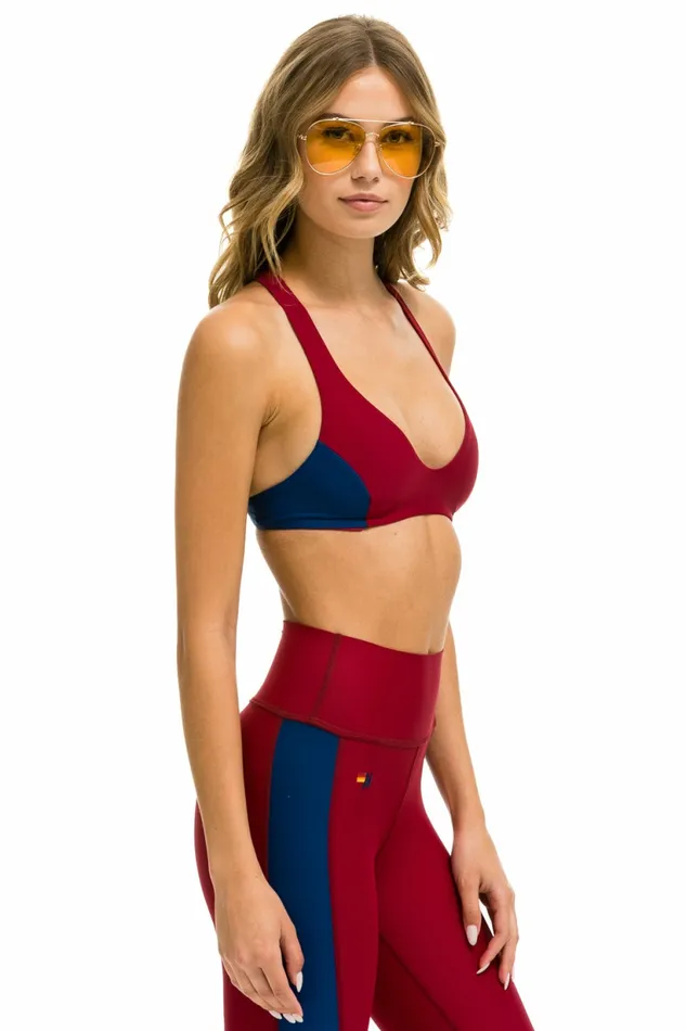 Women COLOR BLOCK BRALETTE SPORTS BRA 8211 BLAZE Aviator Nation SportsBras Women COLOR BLOCK BRALETTE SPORTS BRA 8211 BLAZE Aviator Nation SportsBras