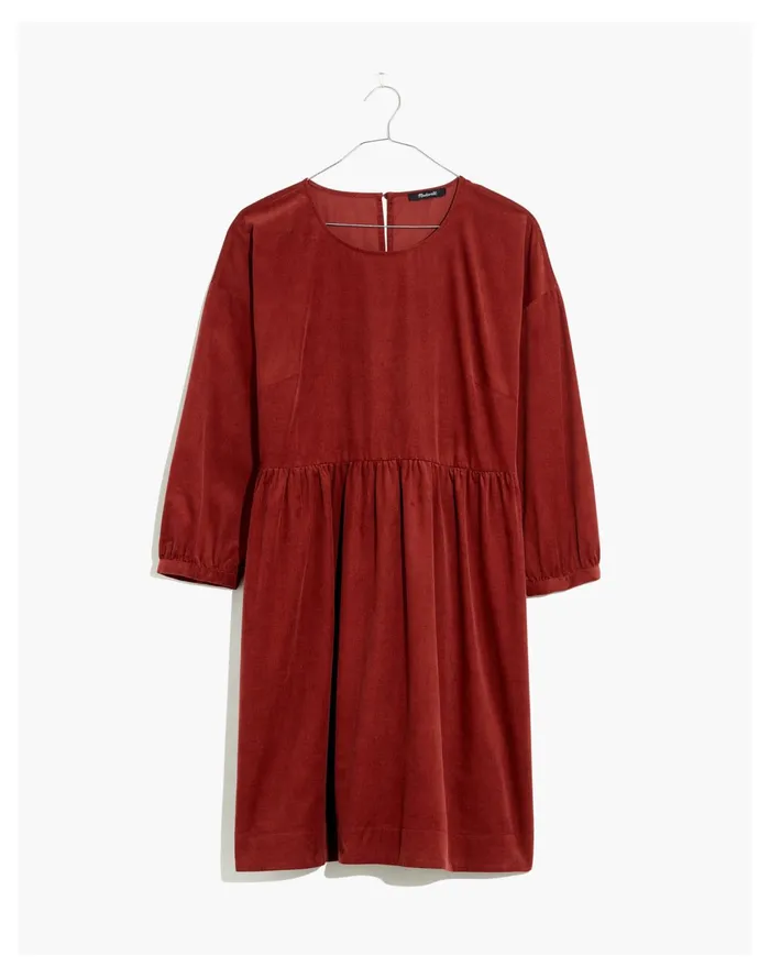 Women Corduroy Relaxed Mini Dress Rusted Burgundy Madewell Dresses Women Corduroy Relaxed Mini Dress Rusted Burgundy Madewell Dresses