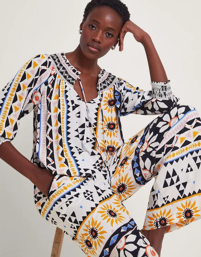 Women Corey Bubble Hem Top Ivory Monsoon Tops and Blouses