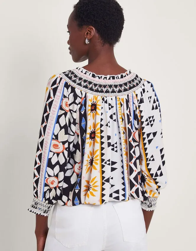 Women Corey Bubble Hem Top Ivory Monsoon Tops and Blouses