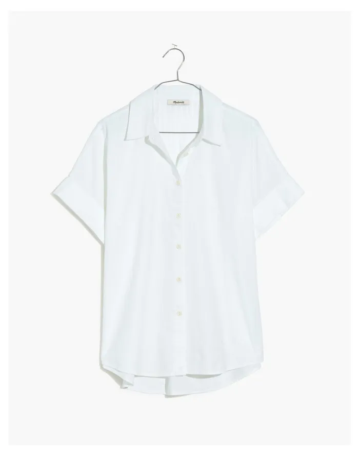 Women Courier Pintuck Back Shirt Eyelet White Madewell Tops and Shirts Women Courier Pintuck Back Shirt Eyelet White Madewell Tops and Shirts