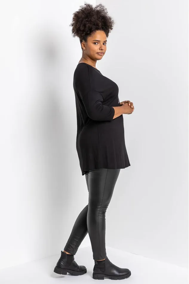 Women Curve Santa039s Diva Embellished Top Roman Tops