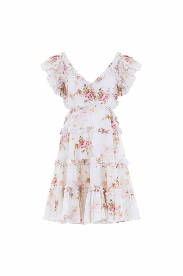 Women Day Dresses Needle and Thread Trailing Blooms Cotton Backless Micro Mini Dress Multi Women Day Dresses Needle and Thread Trailing Blooms Cotton Backless Micro Mini Dress Multi