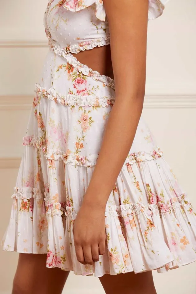 Women Day Dresses Needle and Thread Trailing Blooms Cotton Backless Micro Mini Dress Multi Women Day Dresses Needle and Thread Trailing Blooms Cotton Backless Micro Mini Dress Multi