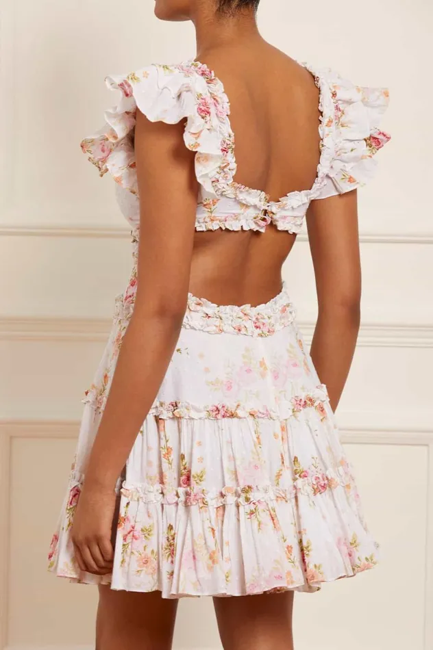 Women Day Dresses Needle and Thread Trailing Blooms Cotton Backless Micro Mini Dress Multi Women Day Dresses Needle and Thread Trailing Blooms Cotton Backless Micro Mini Dress Multi