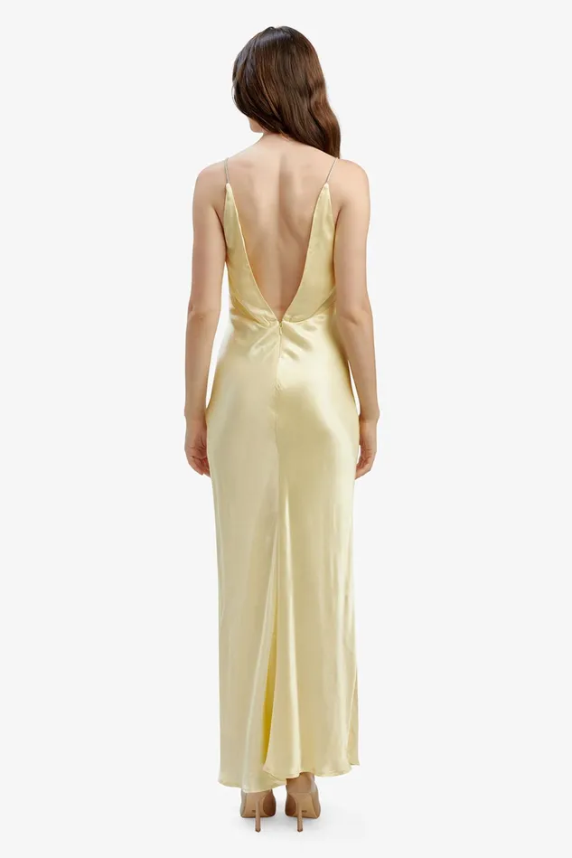 Women Day To Night Dresses Bardot Capri Diamonte Slip Dress In Canary Yellow Canary Yellow Women Day To Night Dresses Bardot Capri Diamonte Slip Dress In Canary Yellow Canary Yellow